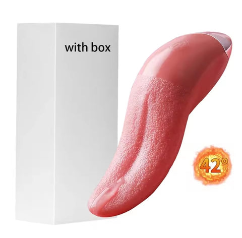 Vibromasseur de Langue Chauffant – 10 Modes de Stimulation