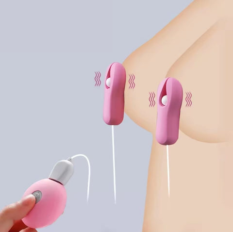 Pinces à Tétons Vibrantes – 10 Modes de Stimulation