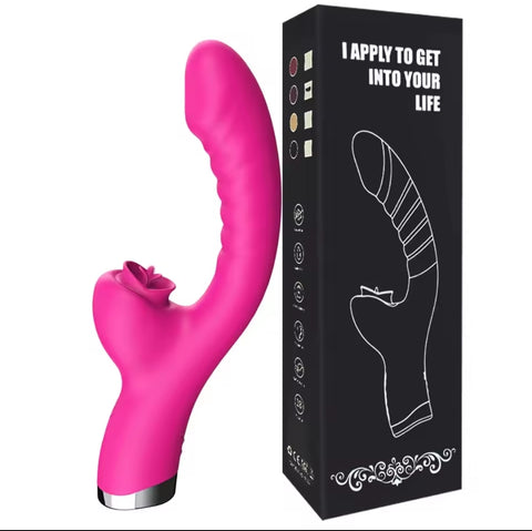 Vibromasseur 2 en 1 avec Stimulateur de Clitoris – 20 Modes de Vibration