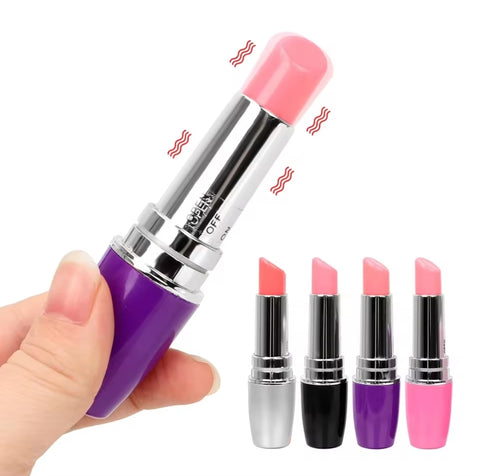 Mini Vibromasseur Discret en Forme de Rouge à Lèvres 💄