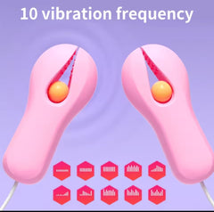 Pinces à Tétons Vibrantes – 10 Modes de Stimulation